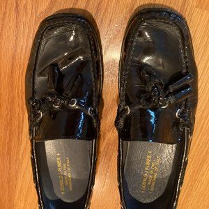 7.5 Donald J Pliner Black Patent Loafer Driving Shoes
